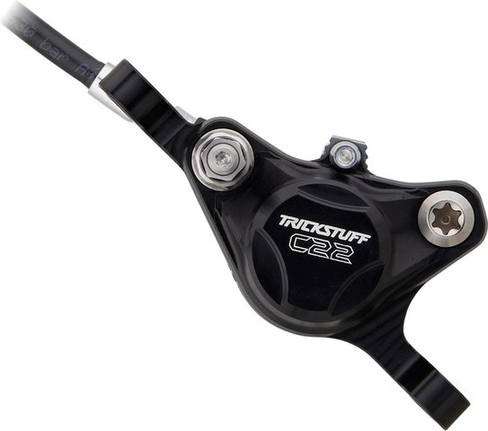 Trickstuff Piccola Carbon v+h ensemble frein à disque Flatmount / Postmount - noir-argenté/Ensemble/gauche/droite (spécifique)