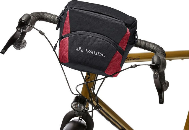 VAUDE OnTour Box M Handlebar Bag - black-carmine | 400 ml