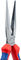 Knipex Alicates de punta plana con filo de corte - rojo-plata