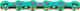 KMC X12 Waxed Kette 12-fach - aurora green/126