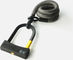 tex-lock eyelet Kettenschloss + D-lock Mini-Bügelschloss - electric grey/120 cm