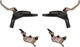 Hayes Set de frenos de disco Dominion A4 d+t - negro-bronce/Set/Flip-Flop (no específico de lado)