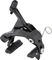 Shimano 105 v+h Set Felgenbremse BR-R7010 für Direktmontage - silky black/Satz ( VR+HR Sitzstreben )