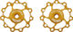 KCNC Jockey Wheel Alu Schalträdchen - 1 Paar - gold/11 Zähne