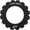 Jagwire Center Lock Disc Lockring with External Gear Teeth - black
