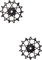 Garbaruk Juego de Roldanas 14 + 14 Dientes para Shimano 12 Velocidades MTB - black