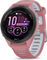Garmin Forerunner 265S Smartwatch mit Schnellwechsel-Silikon-Armband 18 mm - altrosa-schwarz