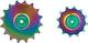 C-BEAR C-BEAR OCM-X SRAM Red E1 Aurora 12-speed Full Ceramic Jockey Wheels - aurora/12 teeth (guide pulley), 16 teeth (tension pulley)