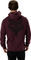 Fox Head Slowburn Fleece Hoodie - dark maroon | S