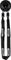 ABUS WCH Wall Anchor + ACH 9KS Plug-in Chain - black/110 cm