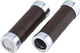 Brooks Slender leather handlebar grips for twist shifters on both sides Mod. 2023 - brown/100 mm