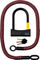 tex-lock Eyelet chain lock + D-lock shackle lock - chateau red