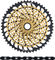 SRAM Kit d'Usure Cassette XX1 Eagle XG-1299 + Chaîne PC XX1 Eagle 12vit. - gold - XX1 black/126/10-52