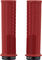 Peaty's Monarch Grips Knurl Lock-On Handlebar Grips - red/thick