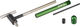 Abbey Bike Tools Herramienta de patillas de cambios Hanger Alignment Gauge HAG - green-black