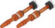 e*thirteen Valve Tubeless Quick Fill - 2 pièces - naranja/SV 23-31 mm