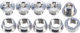 Problem Solvers Chainring Bolts for Singlespeed - silver