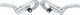 PAUL Cross Lever Inline Brake Lever Set - silver/set (front + rear) / 26.0 mm