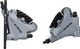 Shimano Set de Freins à Disque av+arr 105 BR-R7070 + ST-R7020 - spark silver/Ensemble/gauche/droite (spécifique)