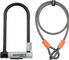 Kryptonite Candado de arco KryptoLok® con KryptoFlex - negro-gris/22.5 /10 