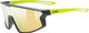 uvex Gafas para niños Skyryse Jr. - black-yellow/mirror yellow