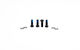 OAK Components Juego de Tornillos de Titanio M6x16 para Adaptador de Frenos de disco - black