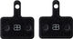 absoluteBLACK Plaquettes de Frein GRAPHENpads Disc pour Shimano - organique - aluminium/SH-002