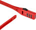 Kryptonite Candado de cable con combinación de cierre rápido - rojo | 45 cm