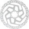 Shimano SM-RT26 6-bolt Brake Rotor - 2023 Model - silver/180 mm