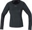 GORE Wear M GWS Base Layer Shirt L/S Damen Unterhemd - black | XS