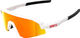 100% Lunettes de Sport Slendale Youth HiPER - matte white | hiper red multilayer mirror