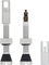 Peaty's Holeshot Fast Flow tubeless valves - silver | Presta Valve (SV) | 42 mm