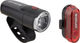 Sigma Aura 30 Front Light + Curve Rear Light Set (StVZO) - black