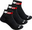 GripGrab Calcetines paquete de 3 pares Classic Low Cut - black/41 - 44