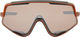 100% Glendale Hiper Sportbrille - matte translucent brown fade/hiper silver mirror