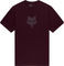 Fox Head Heavyweight T-Shirt - dark maroon | S