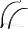 Set de Garde-Boues Velo 42 Urban av.+arr. pour 28" avec Montants - noir/universal