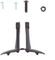 Attache de Lampe pour Lumotec IQ Fly/oval - noir/Suntour lang