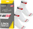 GripGrab Classic Regular Cut Socks 3-Pack - white/41 - 44