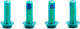 OAK Components Juego de tornillos para portabidones M5x15 Titanio - green
