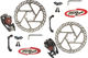 Avid BB7 MTB Front+Rear Disc Brake Set w/ Brake Rotor - graphite/front PM 160 mm + rear IS 160 mm set