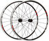 Shimano WH-R501 Wheelset - black-red/28" set (front + rear) clincher Shimano