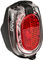 busch+müller Secula Permanent LED Rear Light - StVZO Approved - transparent red/fender mount