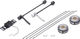 bc basic Juego de ruedas Mountain Alivio Disc 6 agujeros DT Swiss 466d 29" - negro | Juego de 29" (RD 9x100 dinamo + RT 10x135) Shimano