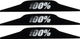 100% Mud Flap pour Système SVS pour Masques Accuri / Strata - 3 pcs. - black
