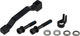 Shimano Adaptador de frenos de disco para discos de 180 mm - negro/PM 6" a PM +20 mm
