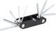 PRO Mini herramienta multiusos 10 Multitool - negro-plata