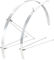 Flat Fender Schutzblech Set VR+HR - silber/32 mm / 28"
