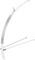 Flat Fender Schutzblech Set VR+HR - silber/32 mm / 28"