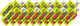 Gel XX-Force - 20 Stück - gemischt/880 g